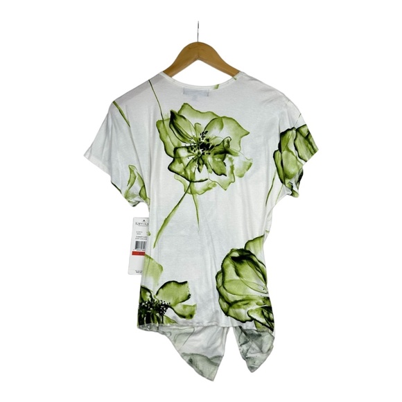 Karen Kane Summer Garden Green‎ Shirt Cascade Size XS - Picture 2 of 6